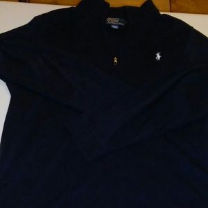 Polo By Ralph Lauren Half Zip Sweater Large Mens